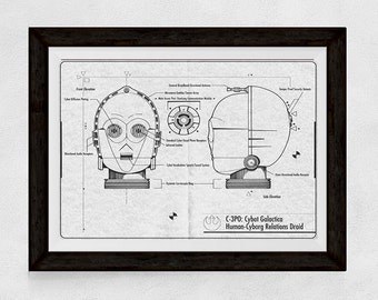 DOWNLOADABLE Star Wars C3P0 Print Oversized Poster Wall Art
