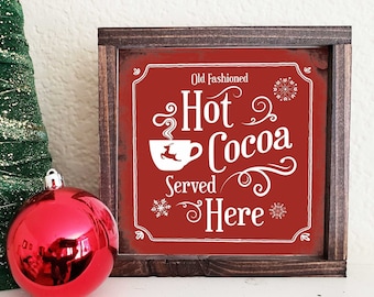 Santa Stop Here Vintage Retro Style Wooden Road Street Sign Christmas Present
