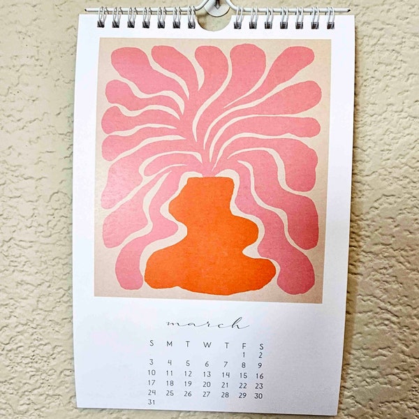 Girly Wall Calendar Etsy