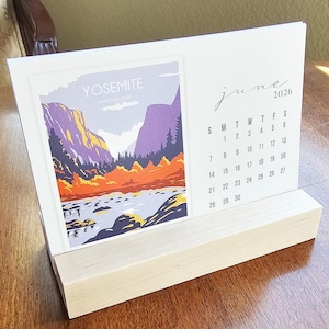 National Parks Mini Desk Calendar 2026 | Teacher Gift
