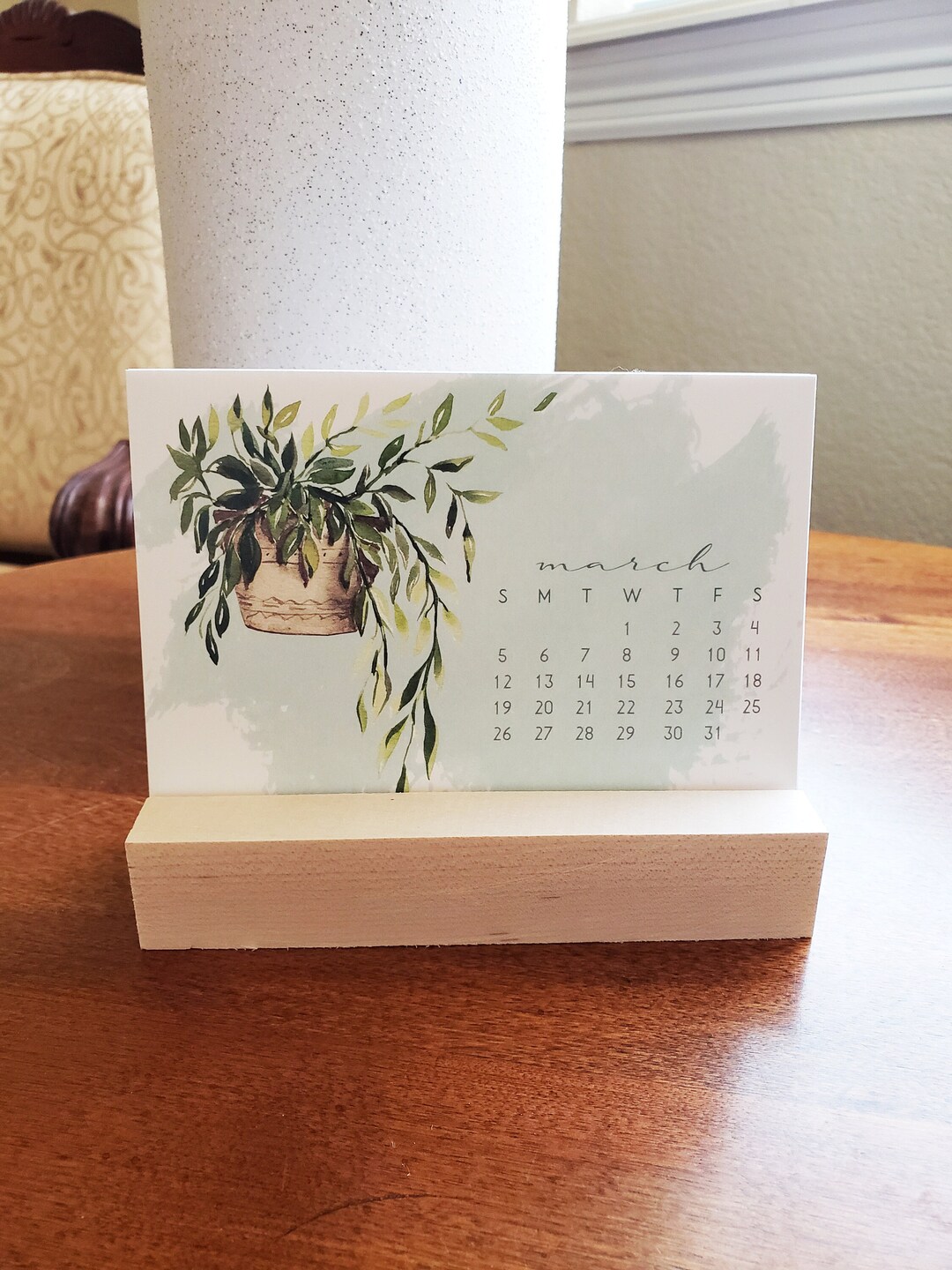 READY TO SHIP // House Plants Desk Calendar 2024 2024 Calendar Stand