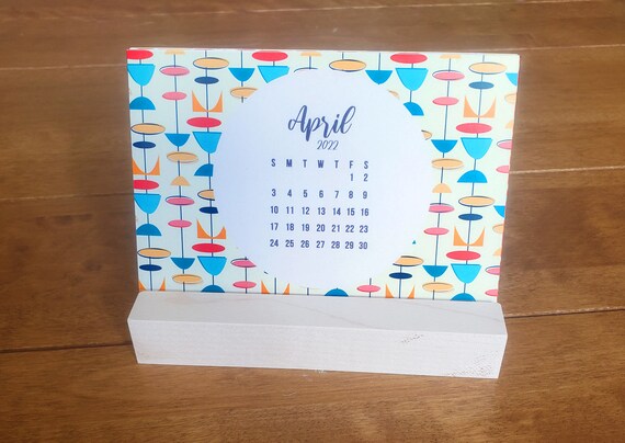 ready-to-ship-mid-century-modern-art-mini-desk-calendar-2024-2024-1950-art-desk-calendar-2024-calendar-with-stand-free-shipping-ds1-etsy