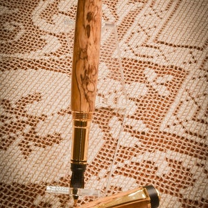 Hand Turned Spalted Tamarind Fountain Pen