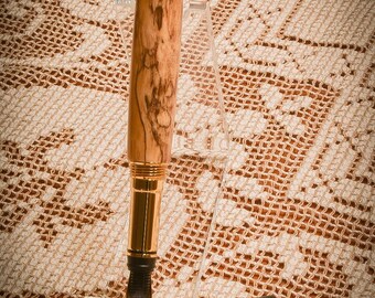 Hand Turned Spalted Tamarind Fountain Pen