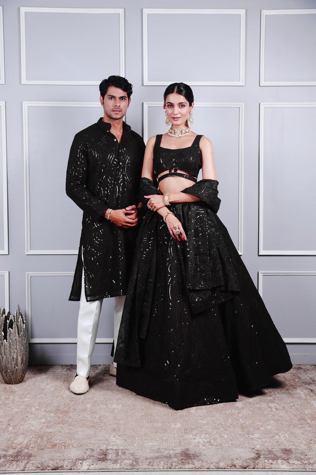 couple black dress photoshoot Romantic Black Dress Couple BLACK ? A Black Outfit For A Beach Photoshoot Offers A Striking