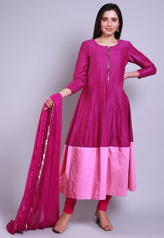 Buy Magenta Pink Ankle Pant Cotton Silk for Best Price, Reviews, Free  Shipping
