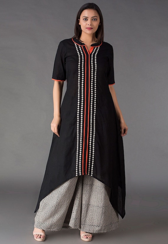 Cotton asymmetric kurta hotsell