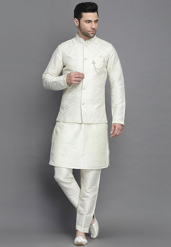 Chikankari silk kurta deals