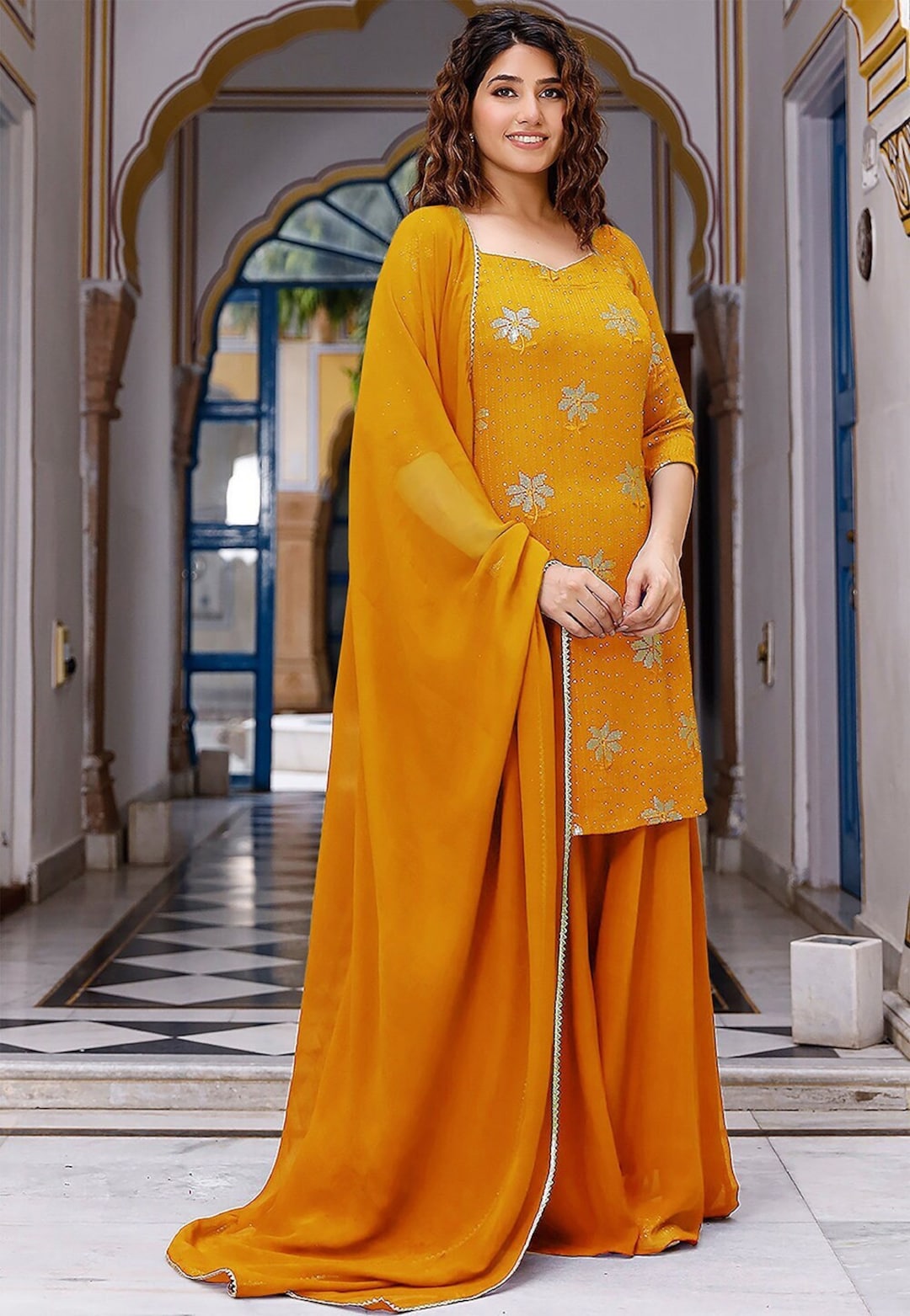 mustard yellow pakistani dress Pakistani Yellow Dresses
