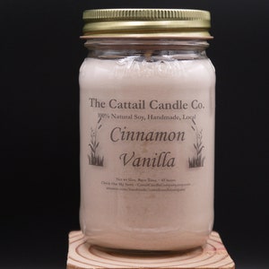 Cinnamon Vanilla Scented - Soy Candle Wax