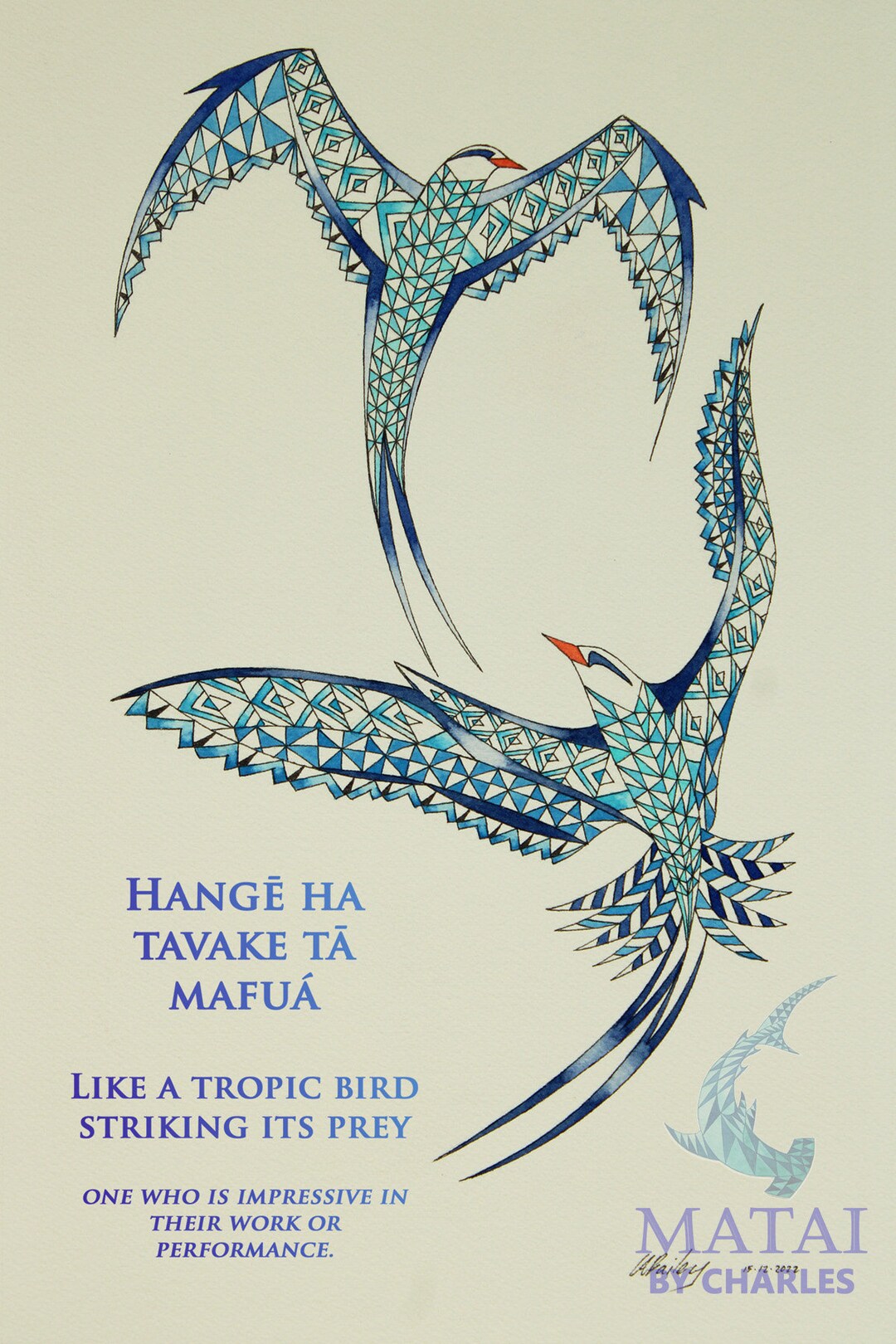 Polynesian Tropic Bird Art, Tropic Bird Wall Art, Tropic