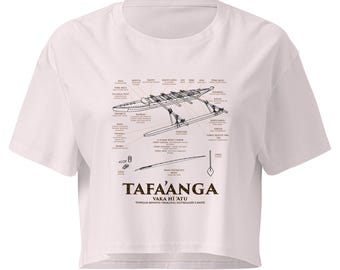 Polynesian Canoe, Tongan Outrigger Women’s crop top