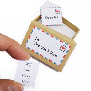 Boîte à bagues pour proposition, Boîte à bagues Épouse-moi, Boîte à bagues de fiançailles, Proposition de mariage, Boîte à bagues alternative, Fiançailles hipster, Veux-tu m'épouser