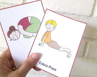 Kids Yoga Activity Cards – 44 Printable Yoga Poses for Movement and Play