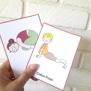 Yoga Activity 44 Montessori Cards For Kids, Printable and Editable Cards, Yoga Birthday Party, Yoga Birthday Games, Yoga pose for kids
