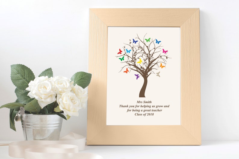 Teacher Tree, Printable, Editable, Personalized, Teacher Appreciation gift