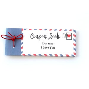Printable Editable, Love Coupon Book Template, Last Minute Gift For Him, Boyfriend, Husband, For Her, Girlfriend, Wife, 1st Anniversary Gift