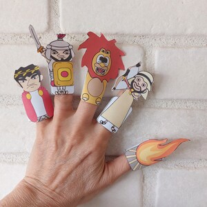 Printable Lag B&#39;Omer  Finger Puppets, Instant Download, Lag B&#39;Omer Download, Lag B&#39;Omer  Gift For Kids, LagBOmer DIY, Jewish Holiday