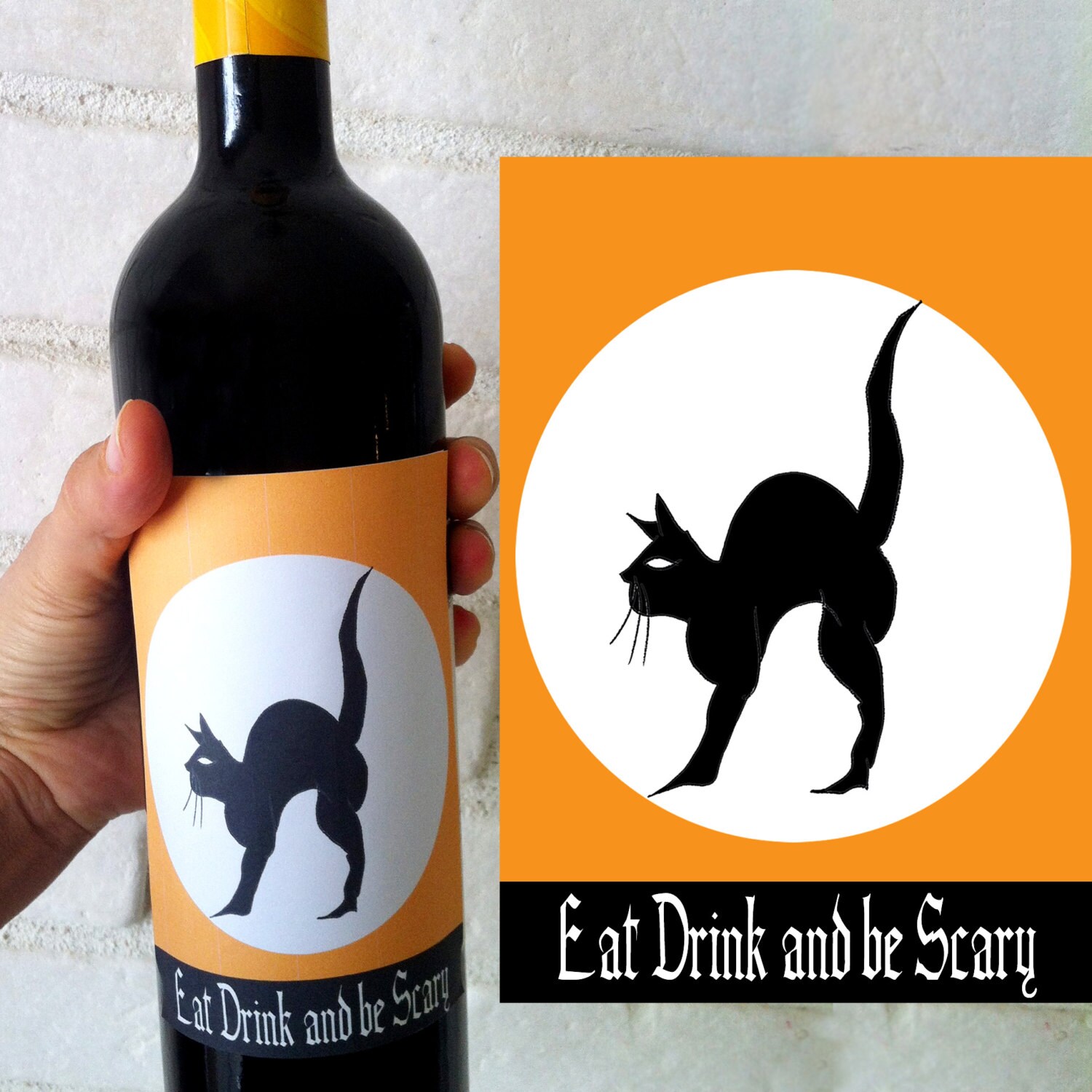 Halloween Wine Label Halloween Printables Halloween Label - Etsy Israel