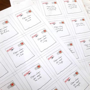 48 Open When, Envelope Covers, Printable ,digital Download, Valentine's ...