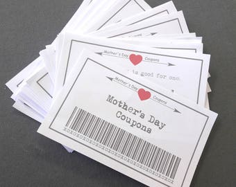 Mothers Day 39 Printable Coupons, Diy Gift, Mothers Printable, DIY Mothers Day, Mothers Day Gift, Mothers Day Card, Gift For Mom, For Mom