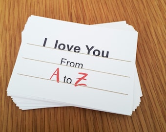 I Love You Card, Love Cards For Boyfriend, Girlfriend, Husband, Wife, Digital Download, Love Gift, Paper anniversary, Long Distance Love