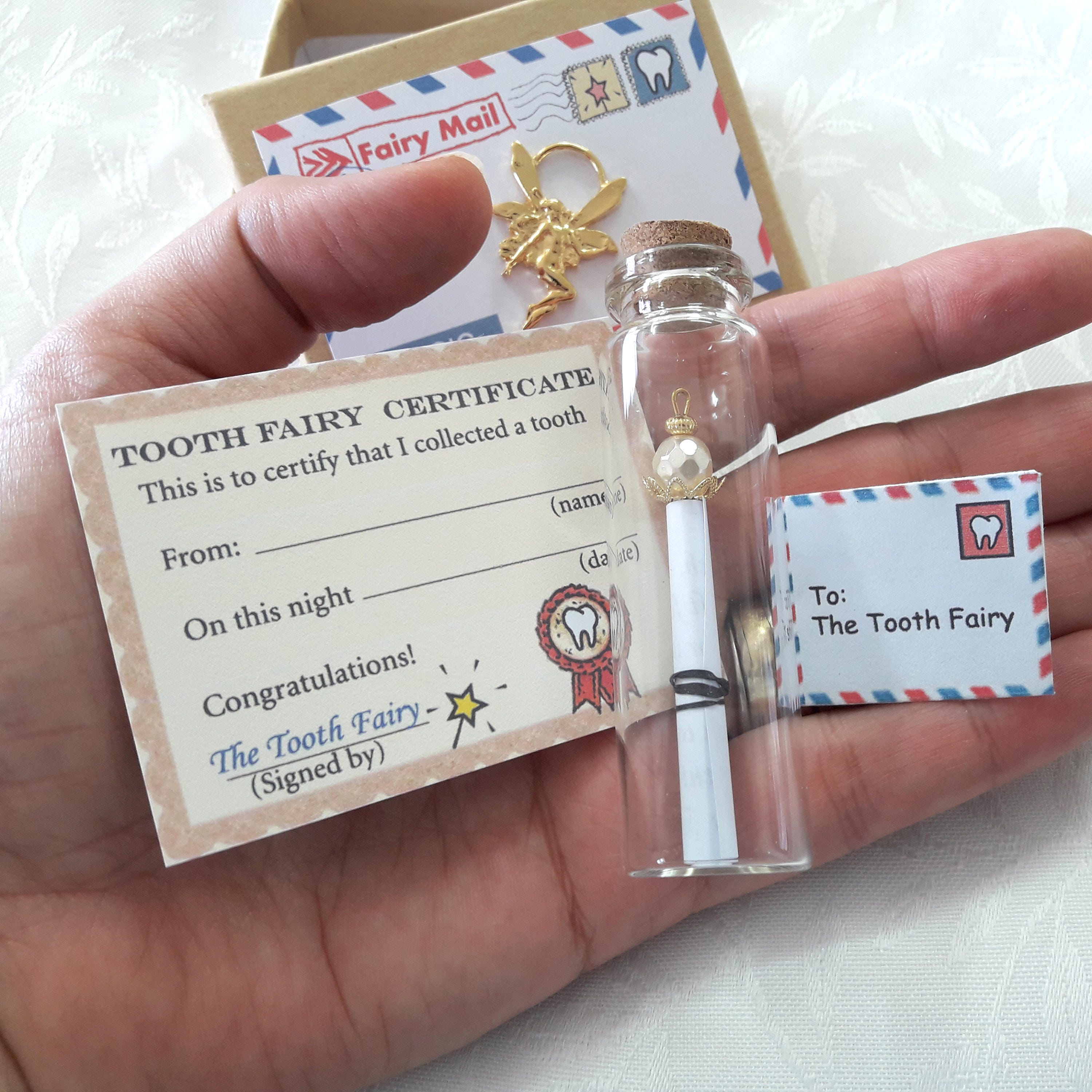 Tooth Fairy Kit Tooth Fairy Wand Tooth Fairy Letter Fairy Etsy Israel