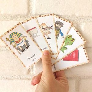 Passover Card Game, Printable Cards, Instant Download, Memory  Game, Printable Game, Old Maid Game, DIY Passover, Jewish Holidays, Pesach