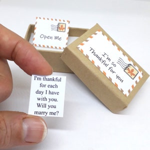 Thanksgiving Proposal Ring Box, Engagement Ring Box, Wedding Proposal,Alternative Ring Box,Thanksgiving Engaged,Will You Marry Me,Engagement