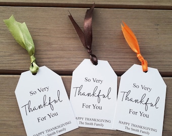Thanksgiving Tags, Printable, So Very Thankful For You, Thankful, Give Thanks, Thank You, Gift,  Digital, Template, DIY, Tags, Table Decor