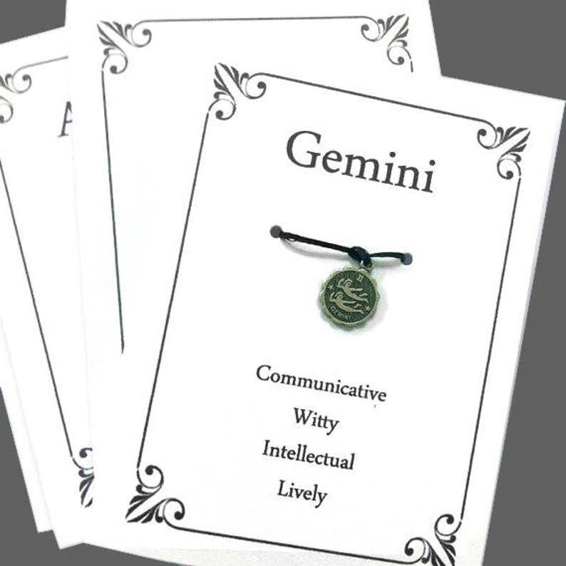 Gemini Birthday Wish Bracelet Inspirational Gift For Yourself Etsy