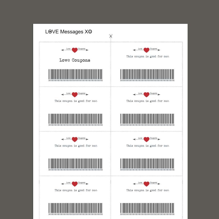 Love Coupons Blank Love Coupon Printable Coupons Last Etsy Israel