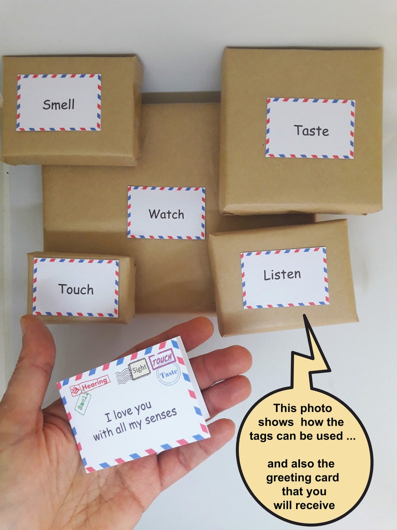 5 senses gift 50 printable cards date night jar valentines