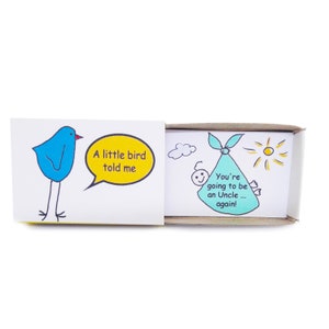 Futur oncle, faire-part oncle, révélation de grossesse, carte pour oncle, bébé, carte nouveau bébé, révélation à oncle, carte beau-frère, trimestre