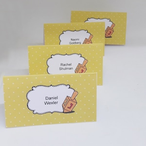 Imprimables de Hanoucca, modifiables, marque-places, plier les cartes, étiquettes de Hanoucca, emballage de serviette, téléchargement immédiat, fête de Hanoucca, fête juive