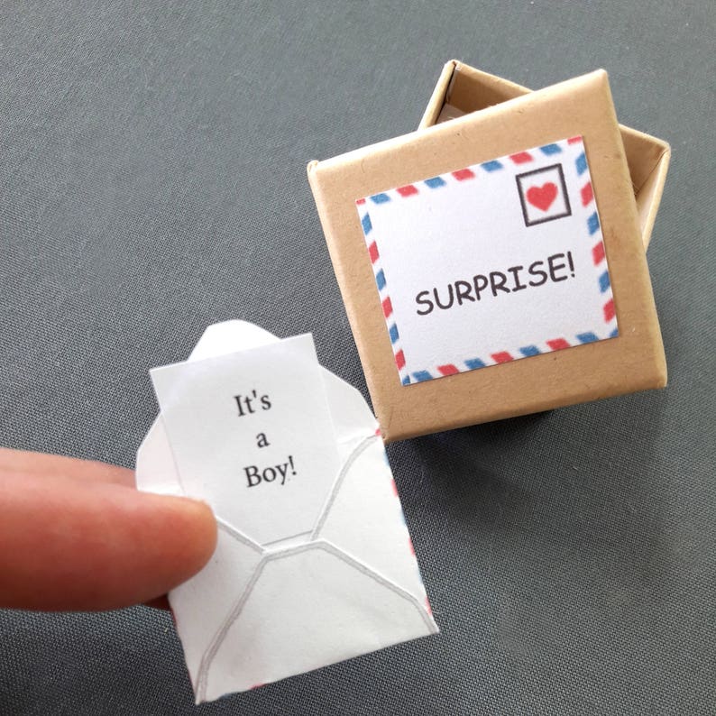 It's a boy! Gender reveal card.
