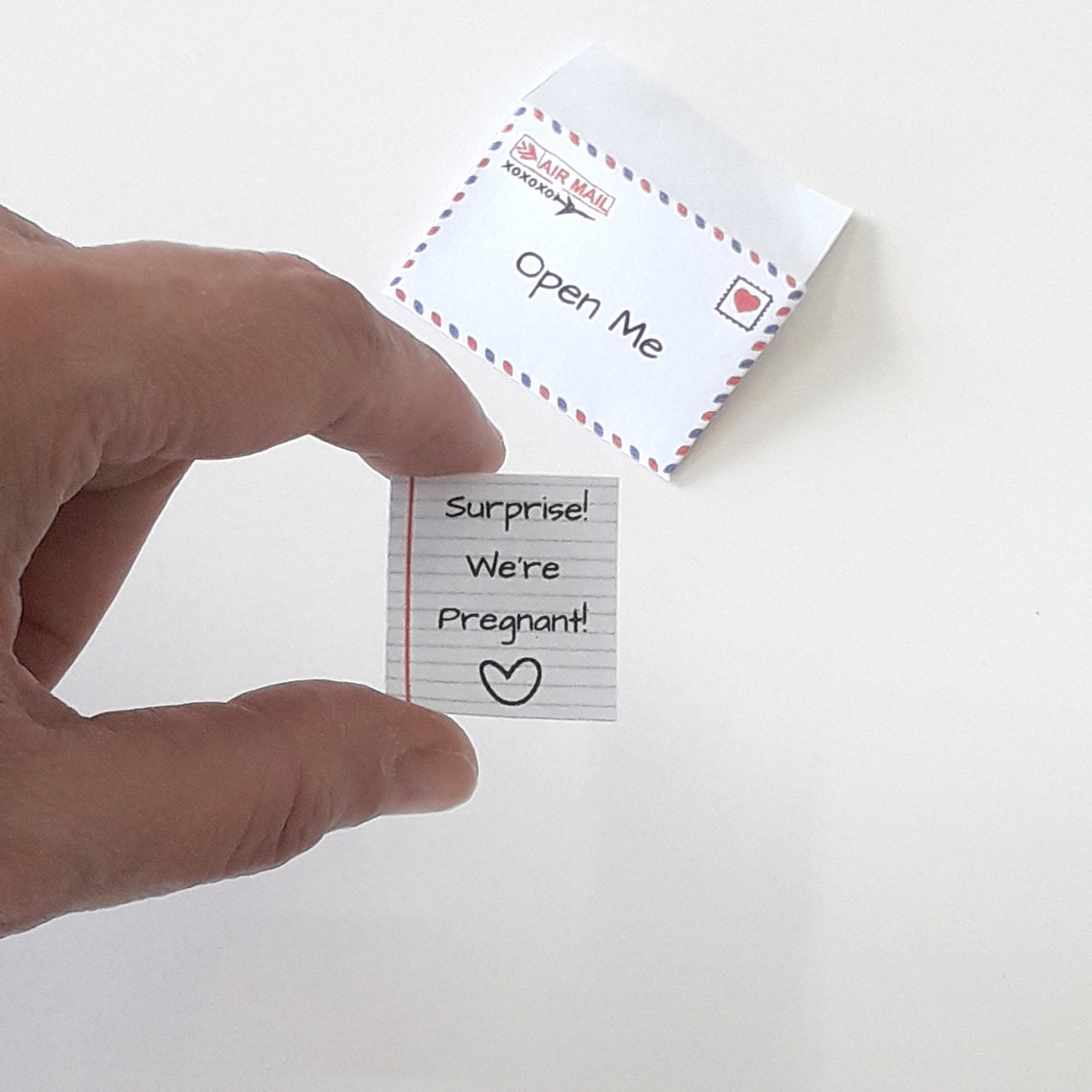We're Pregnant Mini Printable Pregnancy Reveal Card and - Etsy