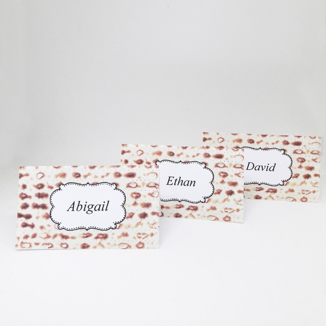 Passover Place Card, Printable Cards,digital Place Cards, Passover ...