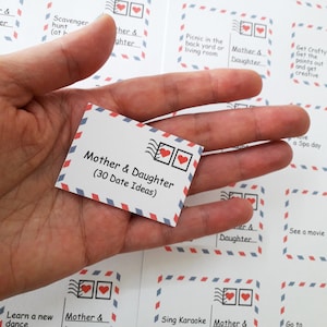 Idéias para datas de mãe e filha, imprimíveis, editáveis, presente de dia das mães, presente de aniversário de mães, presente de mãe e filha, frasco de data, caixa de data noturna