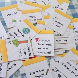 Lunch Box Notes - 36 Printable Lunch Cards, Instant Download