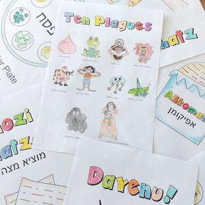 Printable Passover Haggadah for Kids, 25 Pages, Instant Download PDF ...