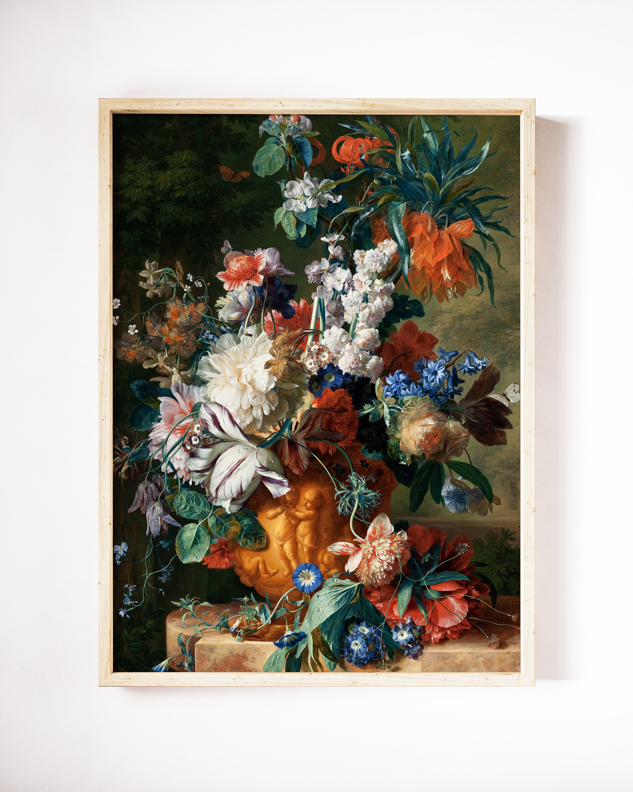 Vintage Floral Wall Art Printable Flowers Painting Vintage | Etsy