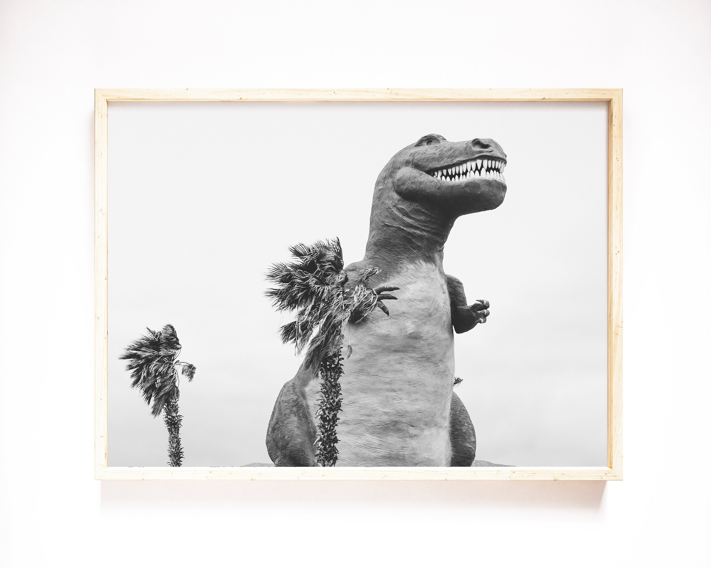 Dinosaur Decor Printable Dinosaur Print Black and White - Etsy