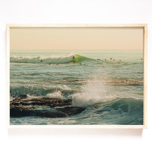 Windansea Beach Photo, Surfing Art, San Diego Beach Print, Printable Art, Digital Download, Green Ocean Art, Surfing Print, La Jolla Beach