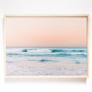 Sunrise Photography, Coastal Printable, Large Ocean Art, Beach Print, Ocean Wall Art, Boho Beach Art, Modern Printable Art, Wave Print