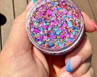 Birthday Confetti Glitter Hair Gel