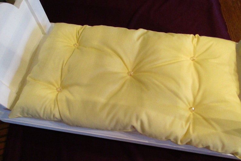 Colchón para cama de muñecas para cualquier cama de muñecas de 18 Amarillo