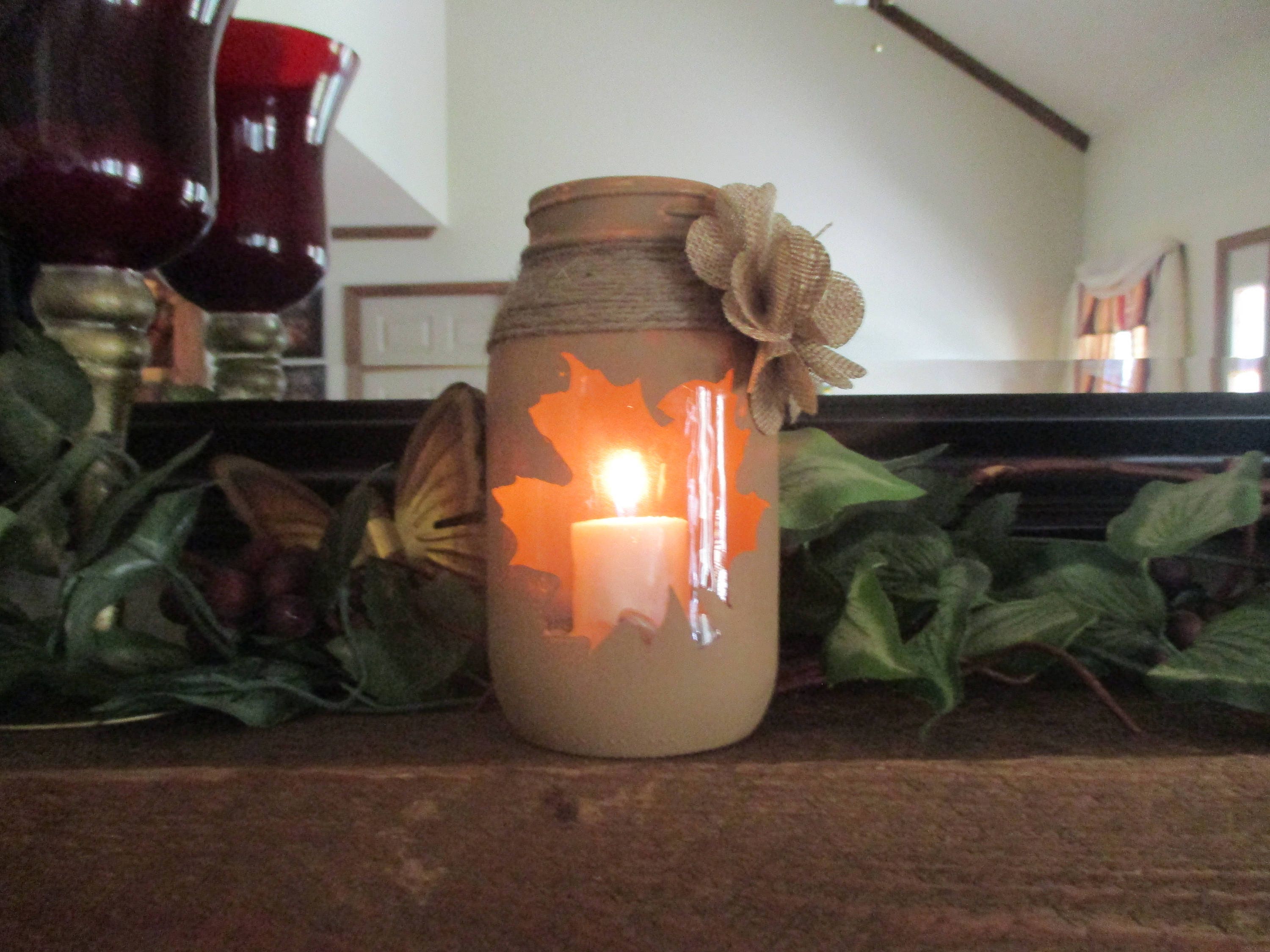 Mason Jar Candle Holder | Etsy