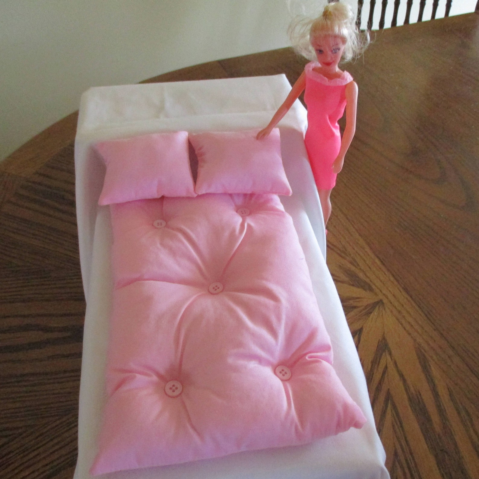 Barbie Doll Bed Double Mattress and Pillow Set Etsy