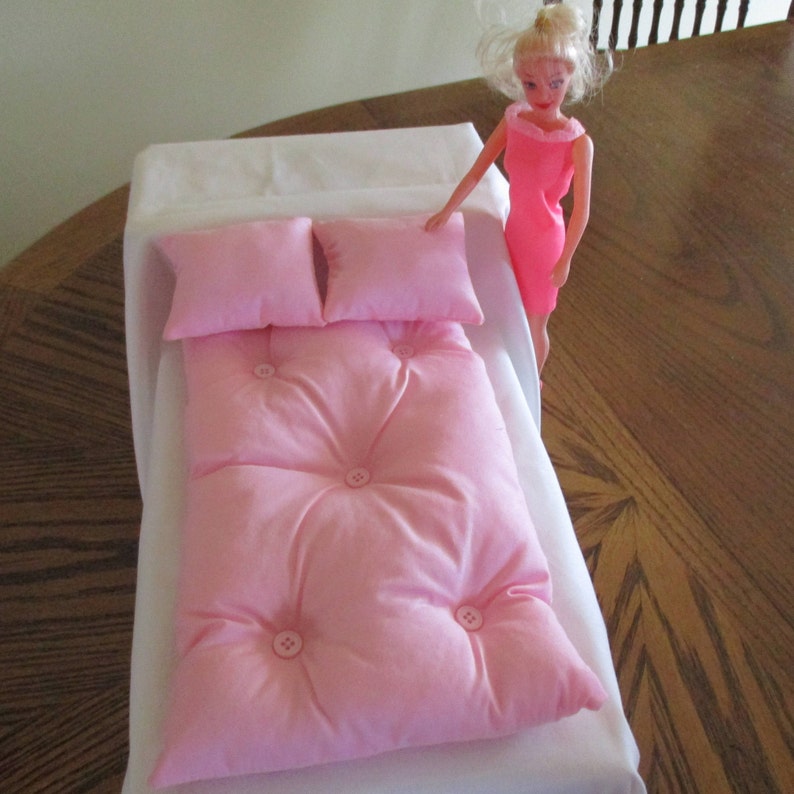 Barbie Doll Bed Double Mattress and Pillow Set Etsy